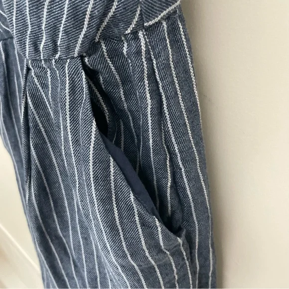 Rachel Zoe Navy Striped Jumpsuit Women 4 - Picture 4 of 10
